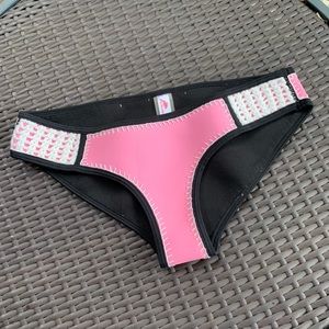EBUDDY Pink,White & Black Neoprene Bikini Sz Small